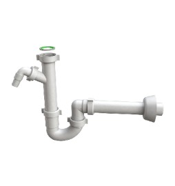 SIFONE PER LAVELLO A TUBO "MAGNUM" C/ATT. ELETTRODOMESTICO 1"1/2
