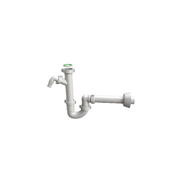 SIFONE PER LAVELLO A TUBO "MAGNUM" C/ATT. ELETTRODOMESTICO 1"1/2