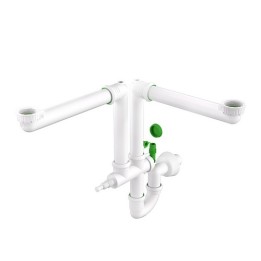 SIFONE SALVA SPAZIO 2 VIE RING-ONE PER LAVELLI CUCINE 1"1/2
