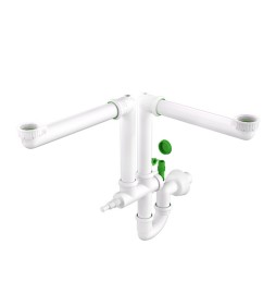 SIFONE SALVA SPAZIO 2 VIE RING-ONE PER LAVELLI CUCINE 1"1/2