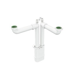 SIFONE SALVASPAZIO PER LAVELLI CUCINA GALILEO 2 1"1/2 x Diam. 40 mm