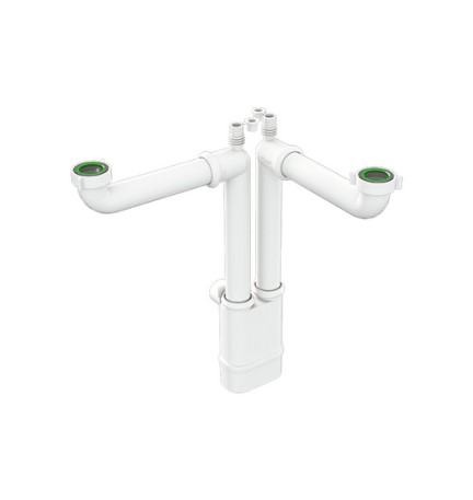 SIFONE SALVASPAZIO PER LAVELLI CUCINA GALILEO 2 1"1/2 x Diam. 40 mm