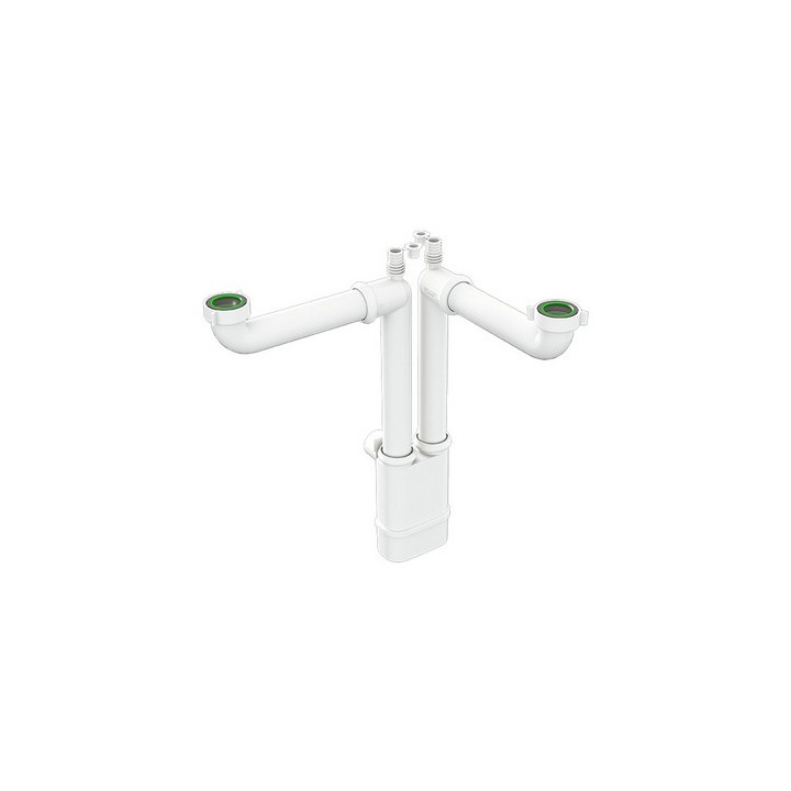 SIFONE SALVASPAZIO PER LAVELLI CUCINA GALILEO 2 1"1/2 x Diam. 40 mm