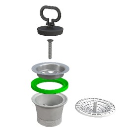 PILETTA TRADIZIONALE PER LAVELLO CUCINA 1"1/2