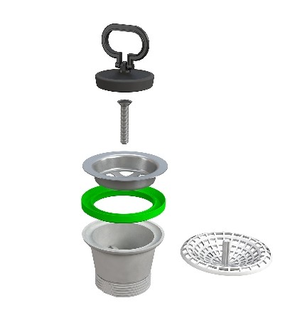 PILETTA TRADIZIONALE PER LAVELLO CUCINA 1"1/2