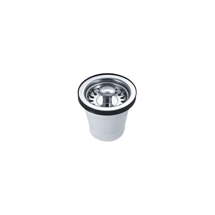 PILETTA CON CESTELLO PER LAVELLI IN ACCIAO INOX Diam. 70