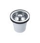 PILETTA CON CESTELLO PER LAVELLI IN ACCIAO INOX Diam. 70