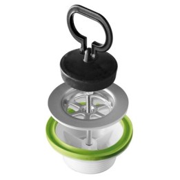 PILETTA SIMPLEX CON TAPPO MANIGLIA BONOMINI 1"1/4 - Diam. totale 66 mm