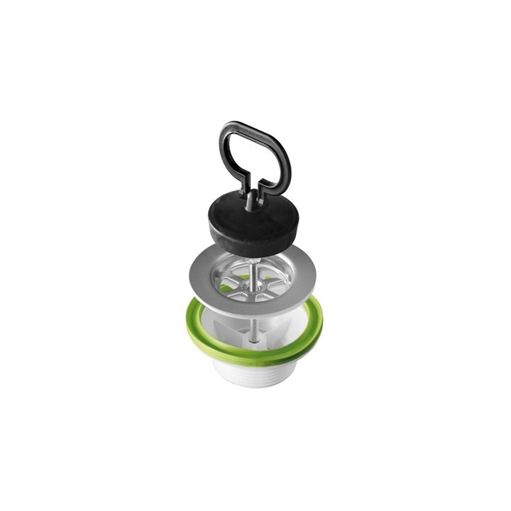 PILETTA SIMPLEX CON TAPPO MANIGLIA BONOMINI 1"1/4 - Diam. totale 66 mm