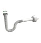 SIFONE ESTENSIBILE "SIFONCELLO" C/GHIERA METALLO 1"1/4 Bianco