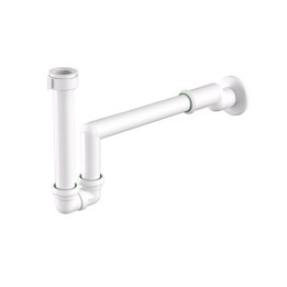 SIFONE U-JUNIOR CON TERMINALE ECCENTRICO 2,5 CM D. 32/40 - 1" -1"1/4
