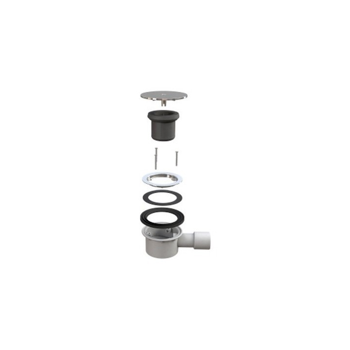 PILETTA PER PIATTI DOCCIA TRIGONO INOX Diam. 90