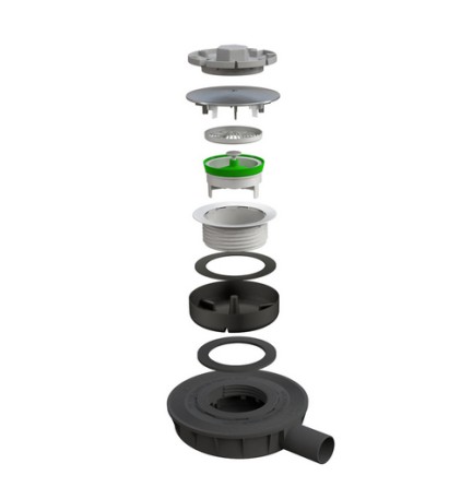 PILETTA SAVOISIENNE IN ABS COPERCHIO INOX Diam. 50