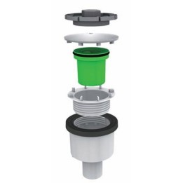 PILETTA "DOCCIONE" FORO 90MM CON COPERCHIO INOX -