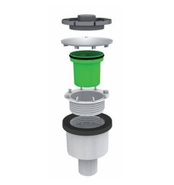 PILETTA "DOCCIONE" FORO 90MM CON COPERCHIO INOX -