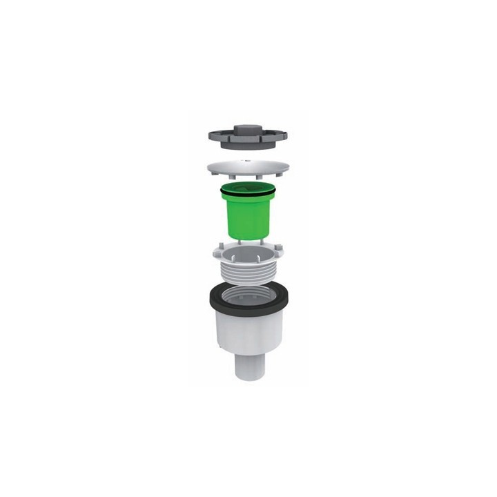 PILETTA "DOCCIONE" FORO 90MM CON COPERCHIO INOX -