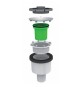 PILETTA "DOCCIONE" FORO 90MM CON COPERCHIO INOX -