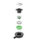 PILETTA MINI DRAIN SCARICO PAVIMENTO ULTRA RIBASSATO Sca D. 40 H. 45 mm 15x15
