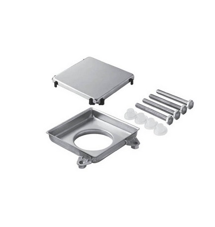 GRIGLIA DA PAVIMENTO IN ACCIAIO INOX DOUBLE-FACE 100 x 100 mm