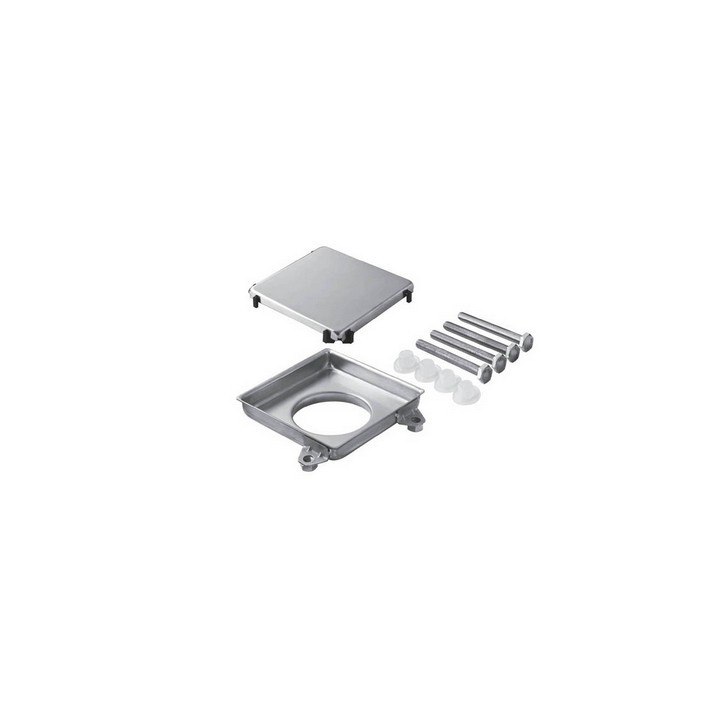 GRIGLIA DA PAVIMENTO IN ACCIAIO INOX DOUBLE-FACE 100 x 100 mm