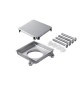 GRIGLIA DA PAVIMENTO IN ACCIAIO INOX DOUBLE-FACE 100 x 100 mm