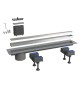 CANALISSIMA DA PAVIMENTO CON GRIGLIA IN ALLUMINIO mm 1100