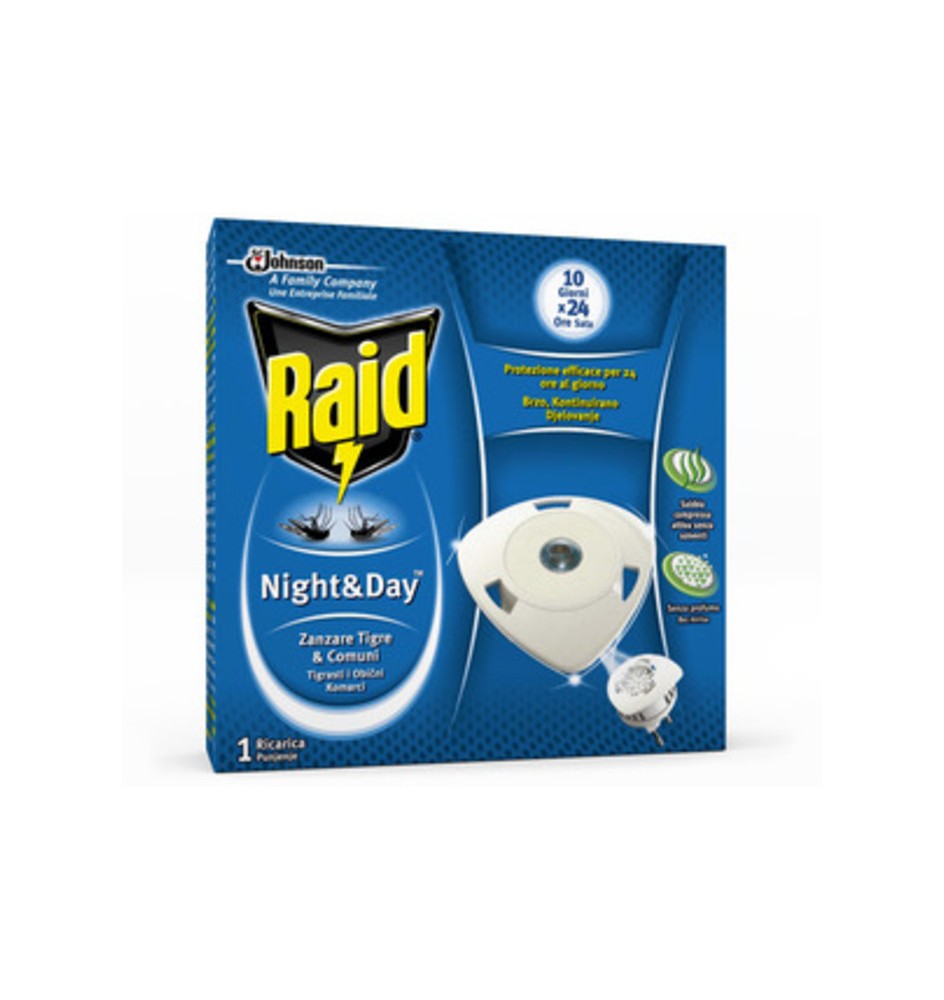 ANTIZANZARE RAID NIGHT DAY 1 RICARICA