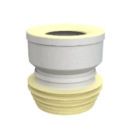 MANICOTTO WC DIRITTO IN BI-COMPONENTE IN D.100/110 - OUT D.100/110