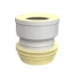 MANICOTTO WC DIRITTO IN BI-COMPONENTE IN D.100/110 - OUT D.100/110