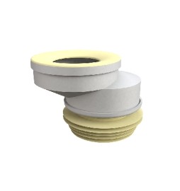 MANICOTTO PER W.C. "BI-POWER" ECCENTRICO 40 MM IN D.100/110 - OUT D.100/110