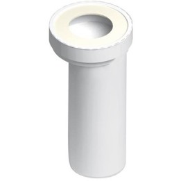 MANICOTTO ECCENTRICO PER W.C. CON TERMINALE LISCIO Diam. 90 mm