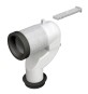 CURVA A P PER COLLEGAMENTO AL PAVIM. BRIDA IN PLASTICA Diam. 90-110 mm