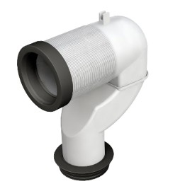 CURVA A P PER COLLEGAMENTO DEI VASI AL PAVIMENTO D. 90/110