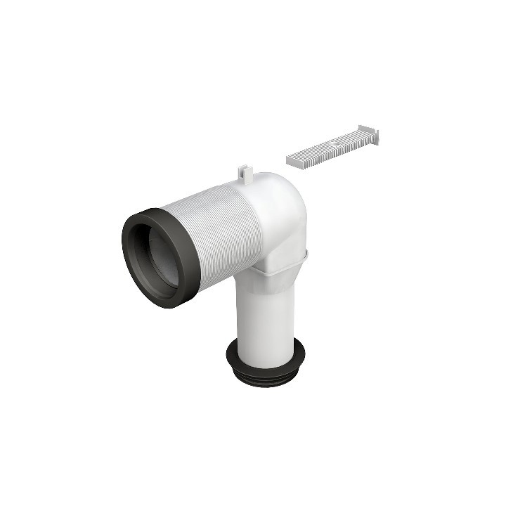 CURVA A L PER COLLEGAMENTO AL PAV. BRIDA IN PLASTICA Diam. 90-110 mm