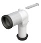 CURVA A L PER COLLEGAMENTO AL PAV. BRIDA IN PLASTICA Diam. 90-110 mm