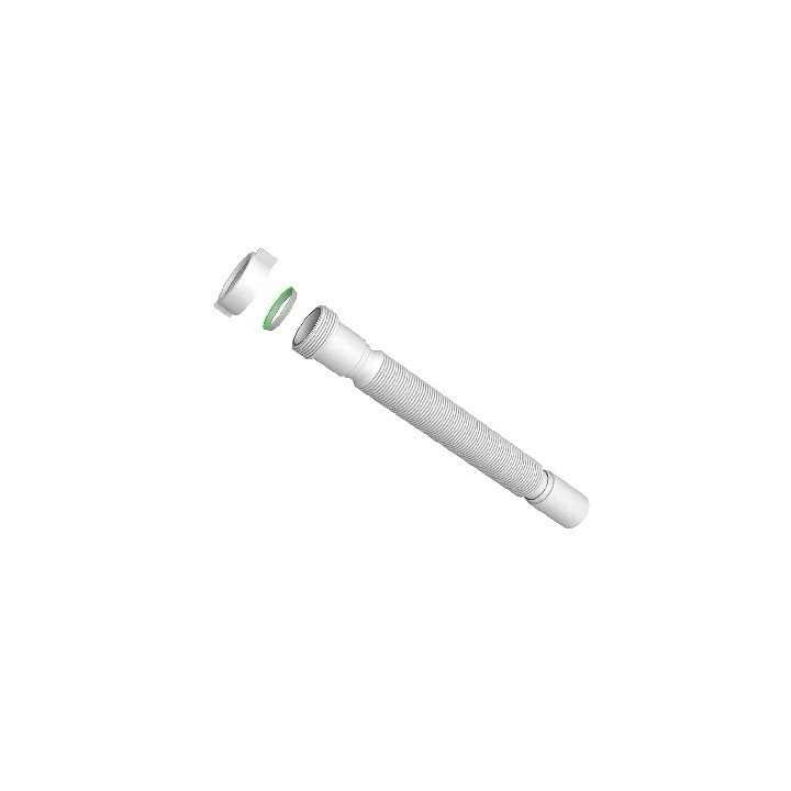 TUBO FLESSIBILE ED ESTENSIBILE C/GHIERA PLASTICA 1"1/4 x D. 32 mm