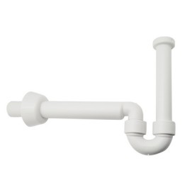SIFONE AD "S" PER BIDET PP BIANCO Diam. 40 mm - G 1"1/4