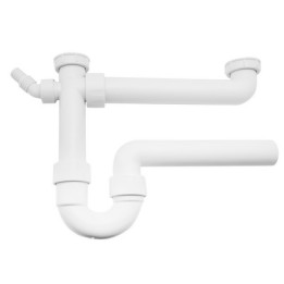 SIFONE PER LAVELLO A DUE BACINELLE 1"1/2 - 1"1/4 - Diam. 40