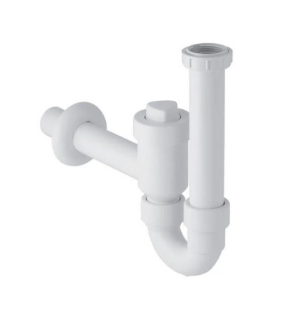 SIFONE PER LAVELLO CON VALVOLA DI RITEGNO 1"1/2 - 1"1/4 - Diam. 40