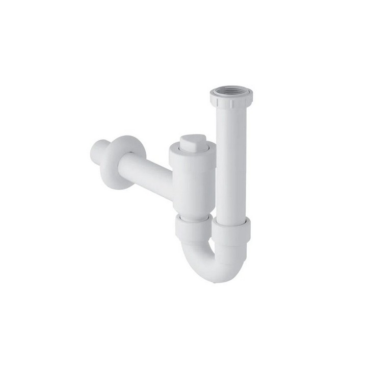 SIFONE PER LAVELLO CON VALVOLA DI RITEGNO 1"1/2 - 1"1/4 - Diam. 40