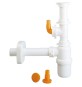 SIFONE A BOTTIGLIA PER LAVELLO 1V CON ATTACCO LAVASTOVIGLIE ORIZZ 1"1/2 D.40 1 vasca