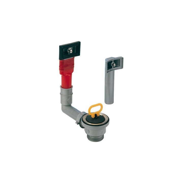 PILETTA TP RETTANGOLARE UNIVERSALE PER LAVELLO CON FORO DM 60 -