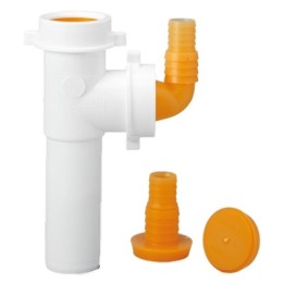 RACCORDO 2 VIE DIAM. 40 CON ATTACCO LAVATRICI E LAVASTOVIGLIE 120MM Diam. 40 x 120mm