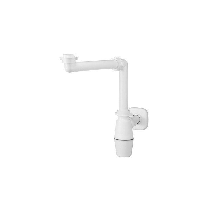 SIFONE SALVASPAZIO A BOTTIGLIA PER LAVABO Bianco