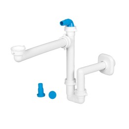 SIFONE SALVASPAZIO PER LAVABO 1" - 1"1/4 D. 32-40 mm