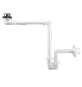 SIFONE SALVASPAZIO PER LAVABO + PILETTA BASSA Bianco