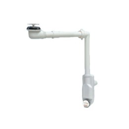 SIFONE SALVASPAZIO PER LAVABO + PILETTA BASSA 1" - 1"1/4 D. 32-40 mm