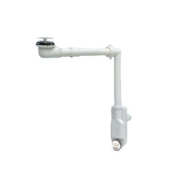 SIFONE SALVASPAZIO PER LAVABO + PILETTA BASSA 1" - 1"1/4 D. 32-40 mm