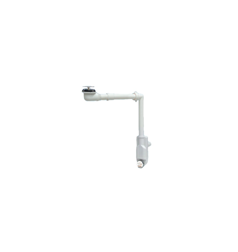 SIFONE SALVASPAZIO PER LAVABO + PILETTA BASSA 1" - 1"1/4 D. 32-40 mm