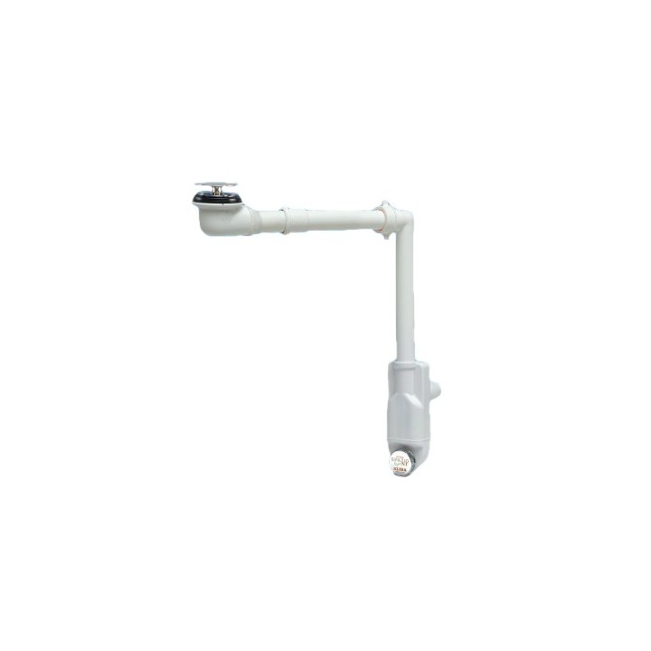 SIFONE SALVASPAZIO PER LAVABO + PILETTA BASSA 1" - 1"1/4 D. 32-40 mm